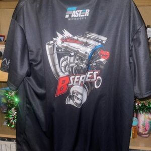 Black Graphic T-Shirt- B series motor racing